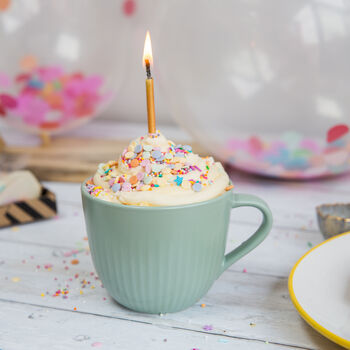 Perfect mug birthday cake